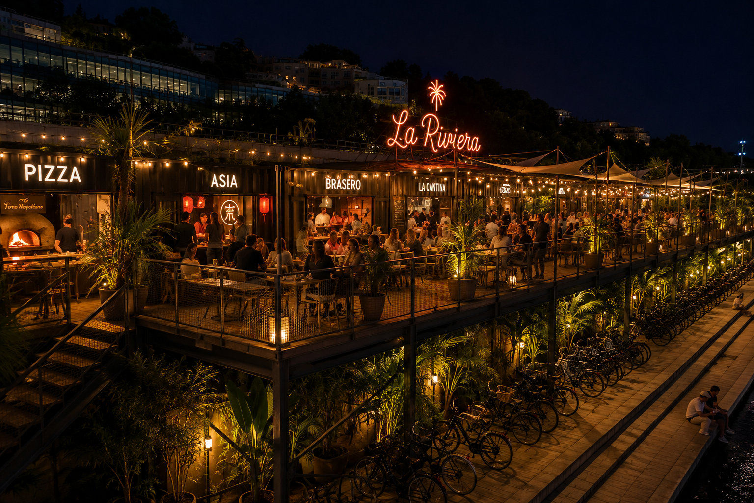 Village Gourmand · Ambiance nocturne